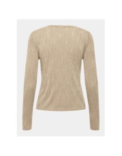 Pull fin mella glitter beige femme - Only