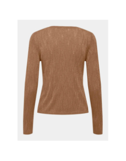 Pull fin mella glitter marron femme - Only