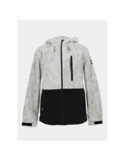 Veste de snowboard mission beige et noir homme - Quiksilver