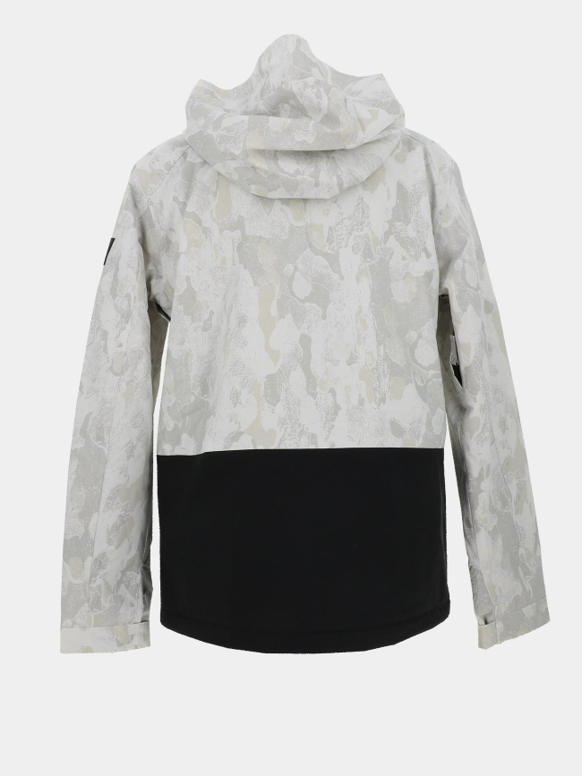 Veste de snowboard mission beige et noir homme - Quiksilver
