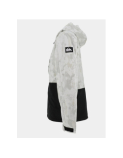 Veste de snowboard mission beige et noir homme - Quiksilver