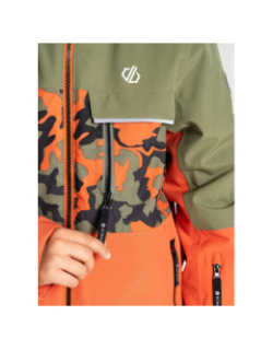 Veste de ski traverse II orange et kaki enfant - Dare 2b