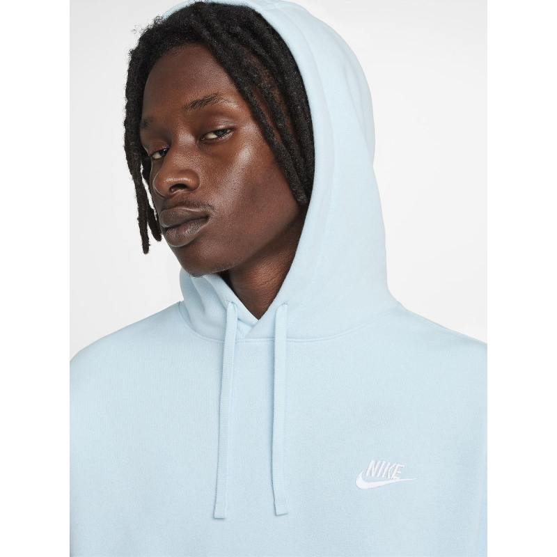 Sweat à capuche club bleu ciel homme Nike wimod