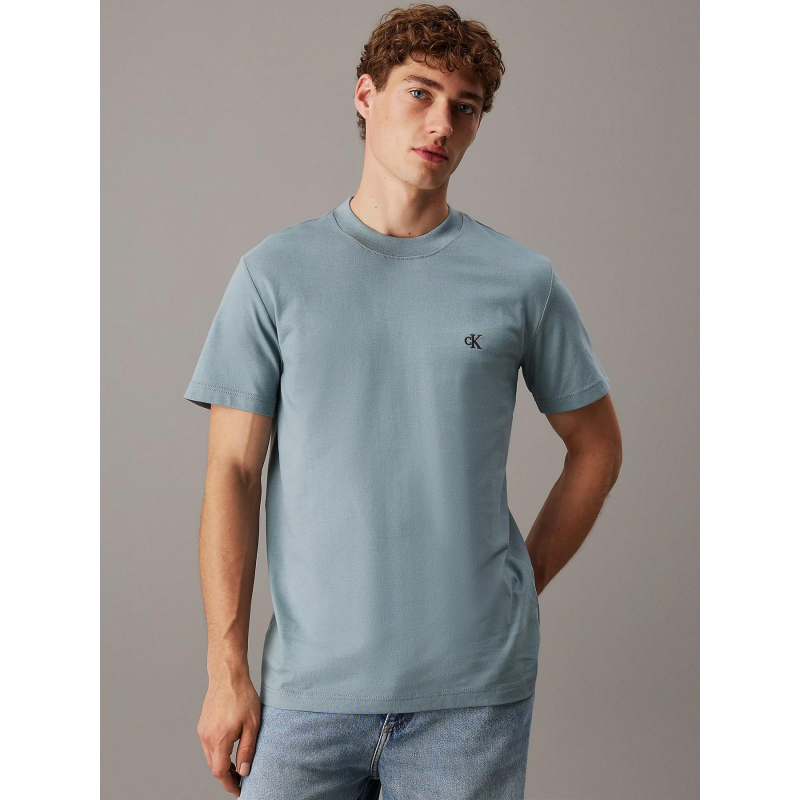 T-shirt heavy regular vert d'eau homme - Calvin Klein Jeans