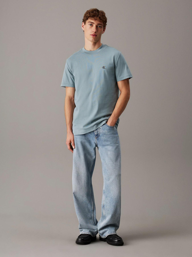 T-shirt heavy regular vert d'eau homme - Calvin Klein Jeans