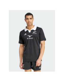 Maillot de rugby manches courtes all blacks noir homme - Adidas