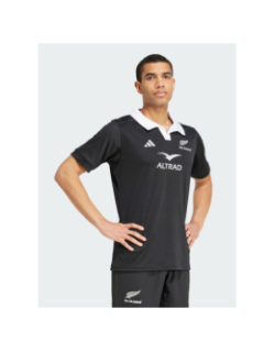 Maillot de rugby manches courtes all blacks noir homme - Adidas