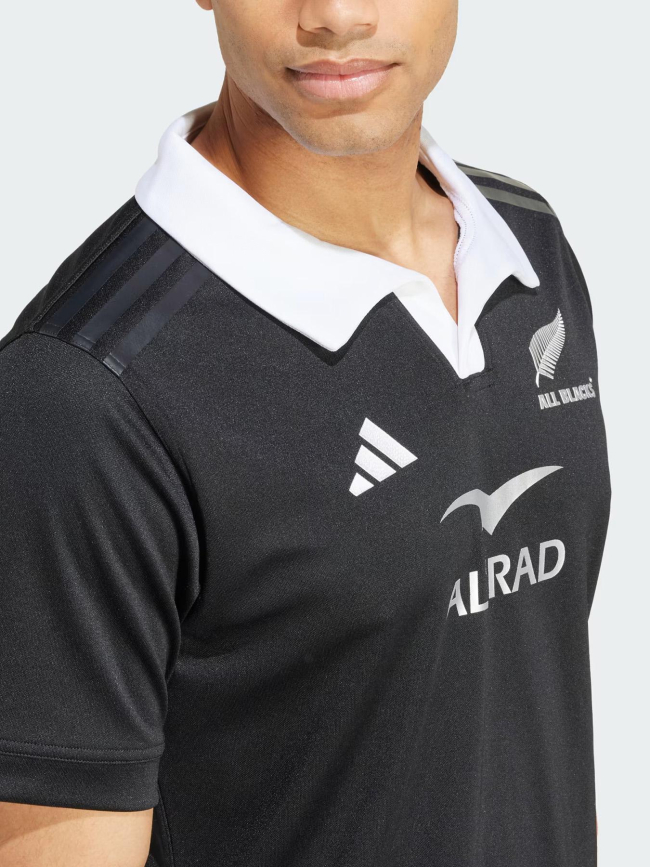 Maillot de rugby manches courtes all blacks noir homme - Adidas