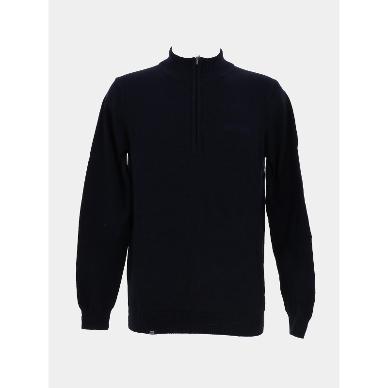 Pull à col zippé spumi bleu marine homme - Oxbow