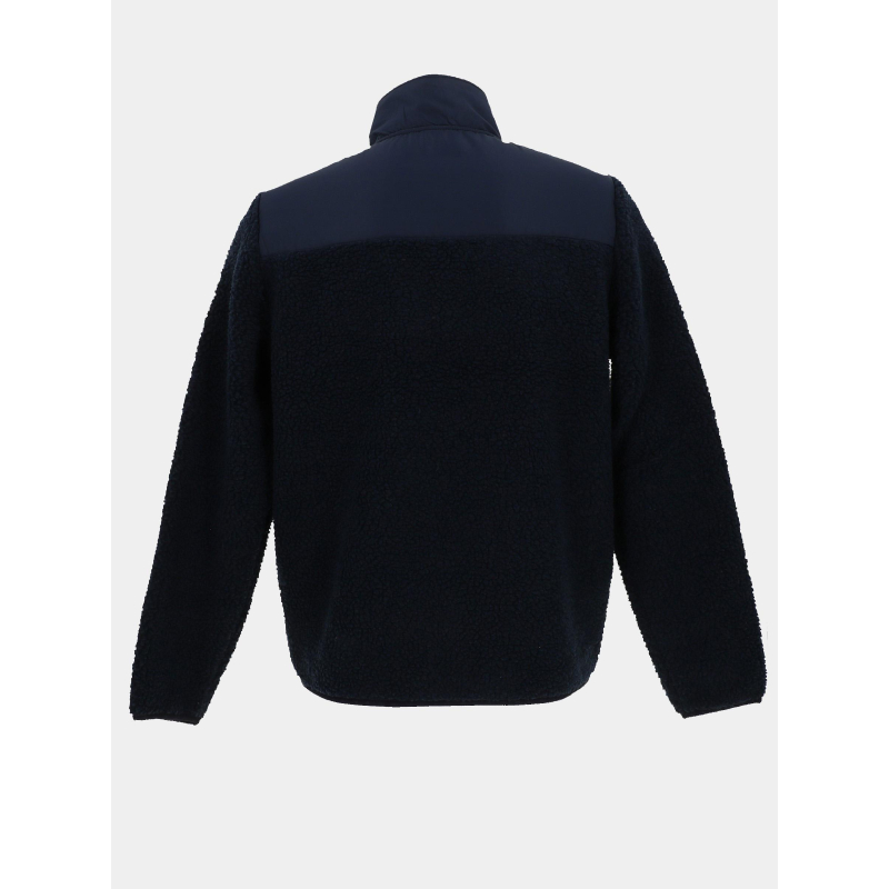 Tbs Blouson Impermeable Homme Veste En Polaire Sherpa Bleu