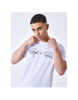 T-shirt logo signature blanc homme - Project X Paris