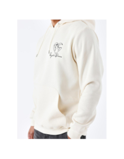 Sweat à capuche cœurmonde beige homme - Project X Paris