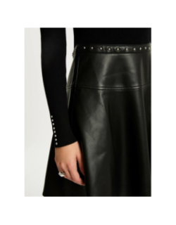 Robe bi-maitère simili cuir pepper noir femme - Morgan