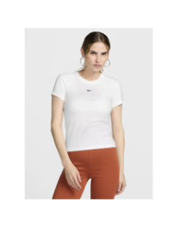 T-shirt de sport à manches courtes chill knit blanc femme - Nike