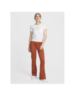 T-shirt de sport à manches courtes chill knit blanc femme - Nike