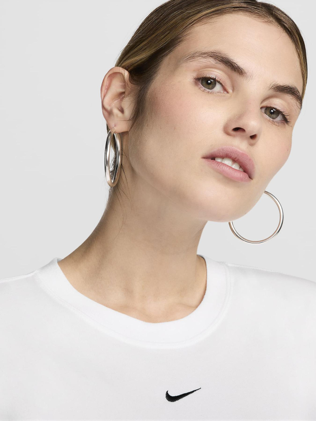 T-shirt de sport à manches courtes chill knit blanc femme - Nike