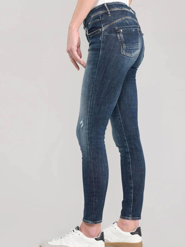 Jean pulp slim destroy sally bleu femme - Le Temps Des Cerises