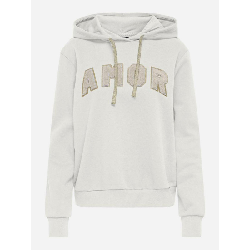 Sweat à capuche dawnie blanc femme - Only