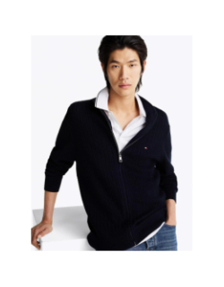 Gilet tricot à chevrons bleu marine homme - Tommy Hilfiger