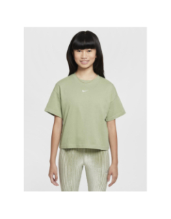 T-shirt manches courtes boxy essential kaki fille - Nike