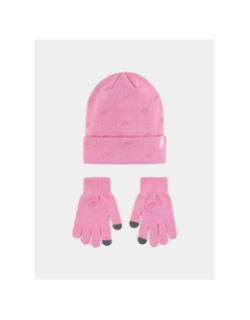 Ensemble bonnet et gants futura rose fille - Nike