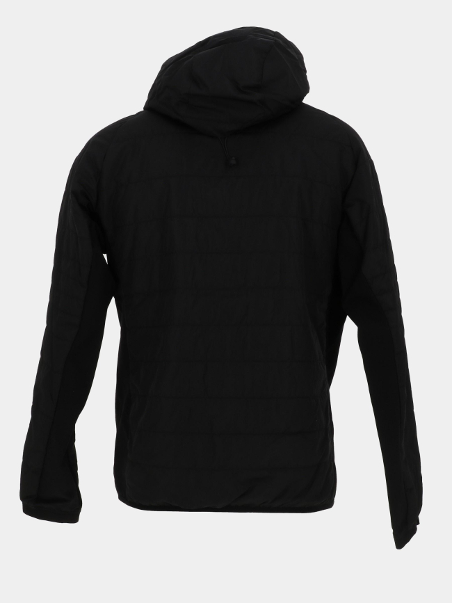 Doudoune à capuche et logo métallique noir homme - Chabrand
