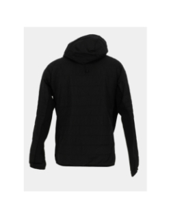 Doudoune à capuche et logo métallique noir homme - Chabrand