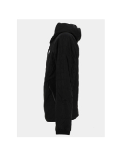 Doudoune à capuche et logo métallique noir homme - Chabrand