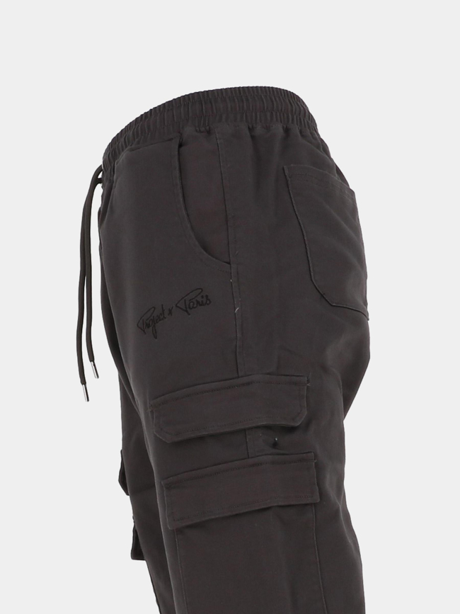 Pantalon cargo à poches multiples gris enfant - Project X Paris