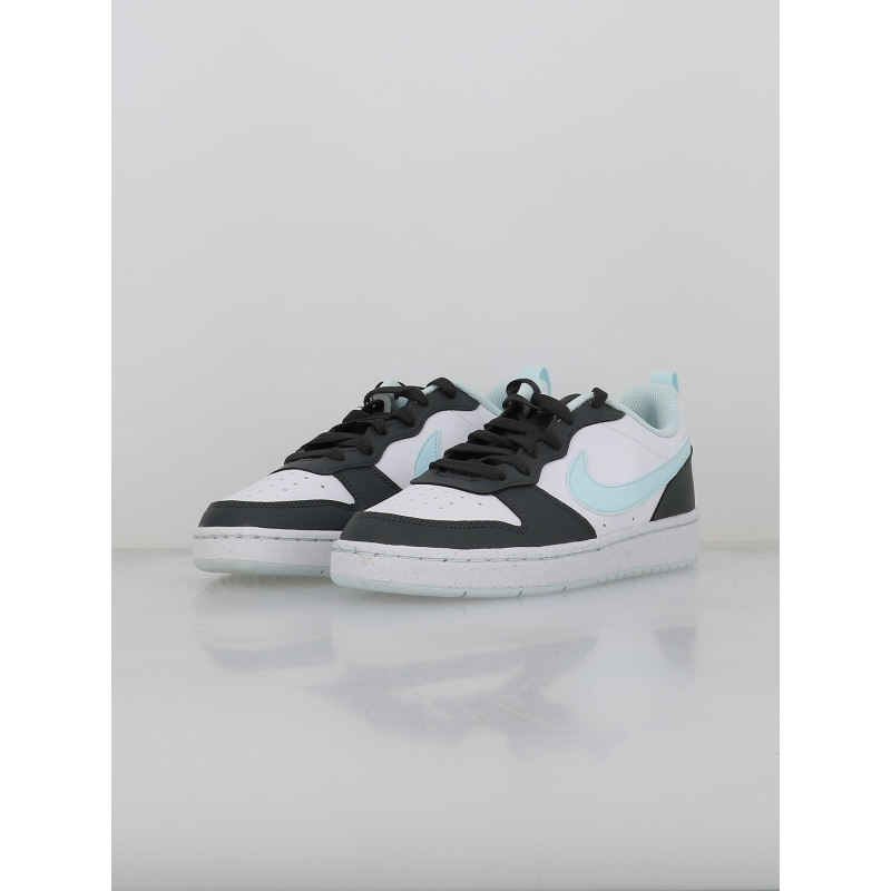 Baskets court borough recraft bg gris blanc bleu enfant Nike wimod - Main Image