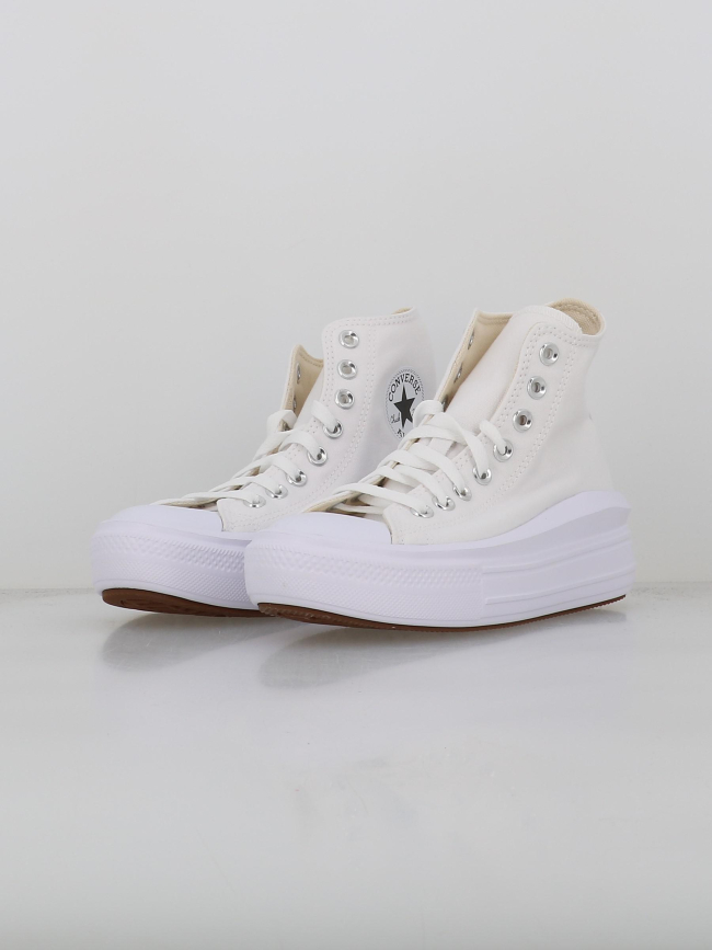 Converse all star move plateforme blanc femme