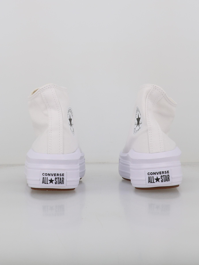 Converse all star move plateforme blanc femme