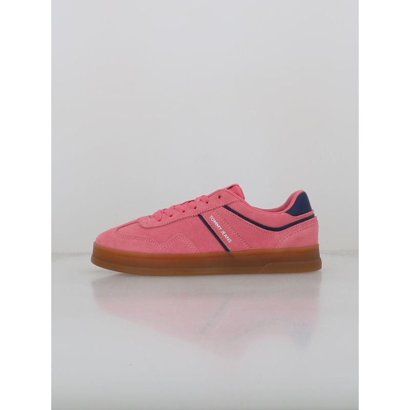 Baskets en cuir suédé greenwich rose femme - Tommy Jeans