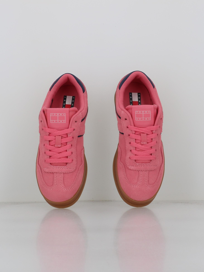 Baskets en cuir suédé greenwich rose femme - Tommy Jeans