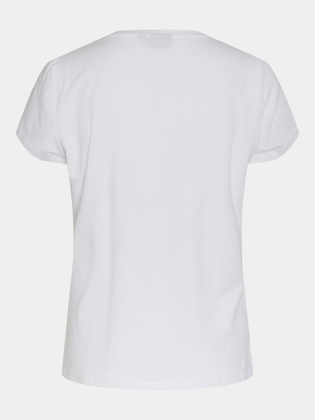 T-shirt merima cheers blanc femme - Pieces