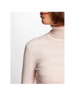 Pull fin col roulé mentos ivoire blanc femme - Morgan