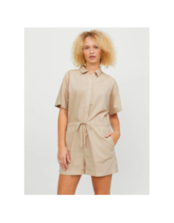 Combishort jxtrala beige femme - JJXX