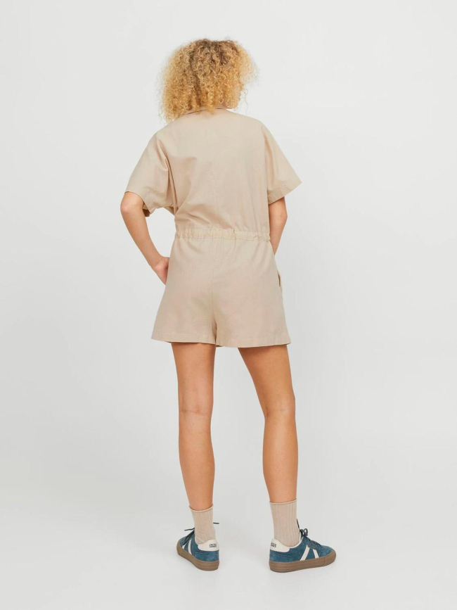 Combishort jxtrala beige femme - JJXX