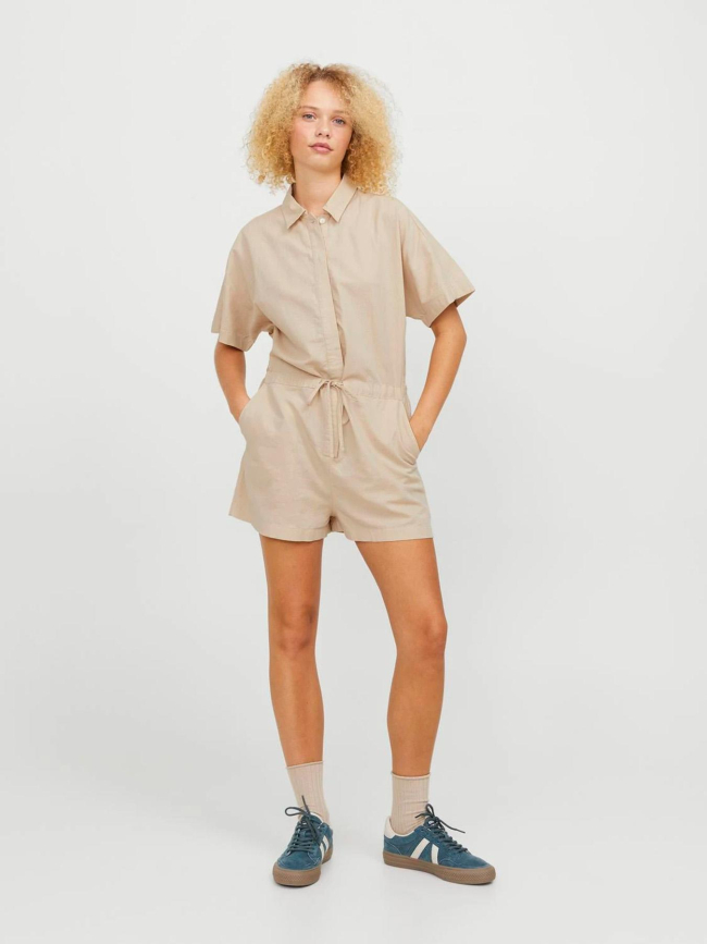 Combishort jxtrala beige femme - JJXX