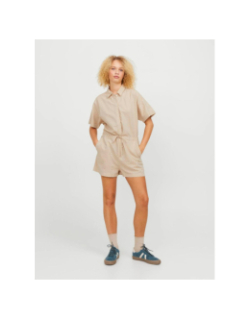 Combishort jxtrala beige femme - JJXX