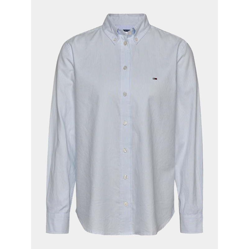 Chemise rayée regular oxford bleu femme - Tommy Jeans