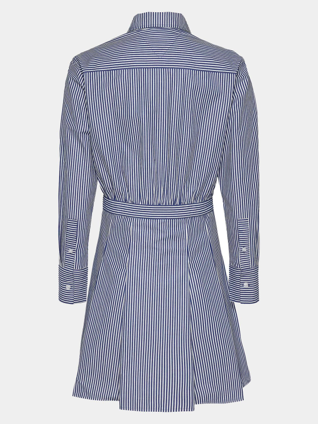 Robe chemise rayée pinstripe bleu femme - Tommy Jeans