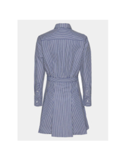 Robe chemise rayée pinstripe bleu femme - Tommy Jeans