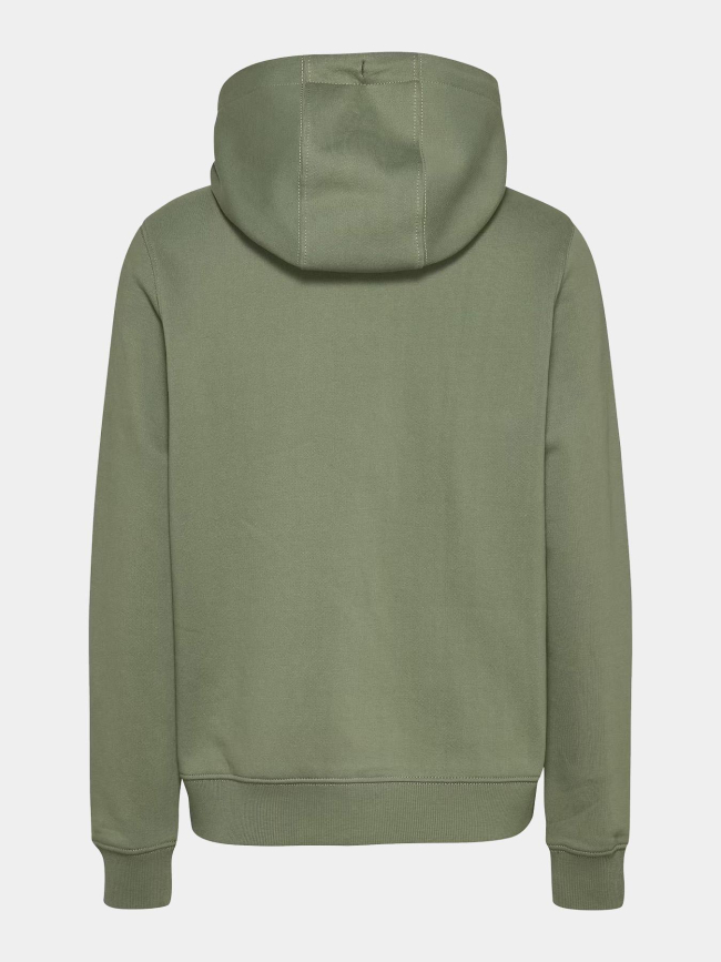 Sweat à capuche regular ess logo vert femme - Tommy Jeans