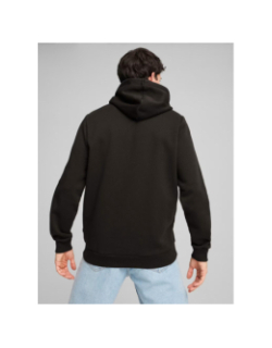 Sweat à capuche essential logo doré noir homme - Puma
