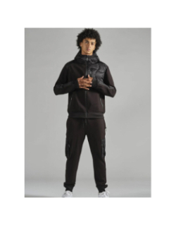 Pantalon jogging bradley noir homme - Double Hood