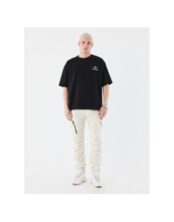 Pantalon cargo bas resserré blanc ivoire homme - Project X Paris