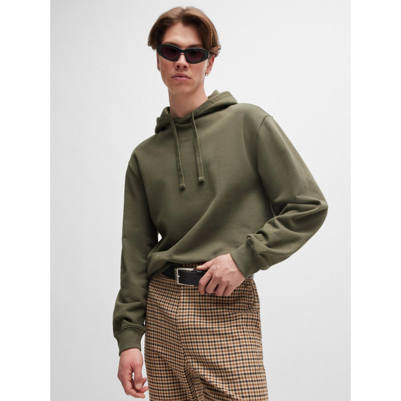 Sweat à capuche dapo kaki homme - Hugo