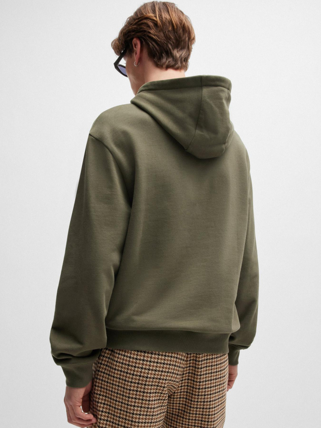 Sweat à capuche dapo kaki homme - Hugo
