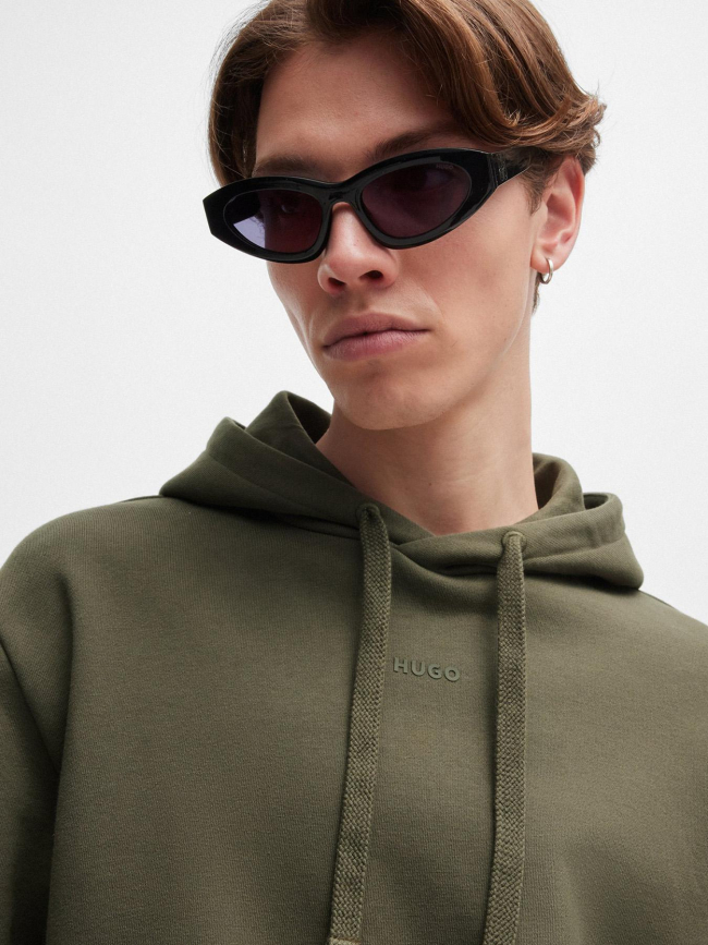 Sweat à capuche dapo kaki homme - Hugo